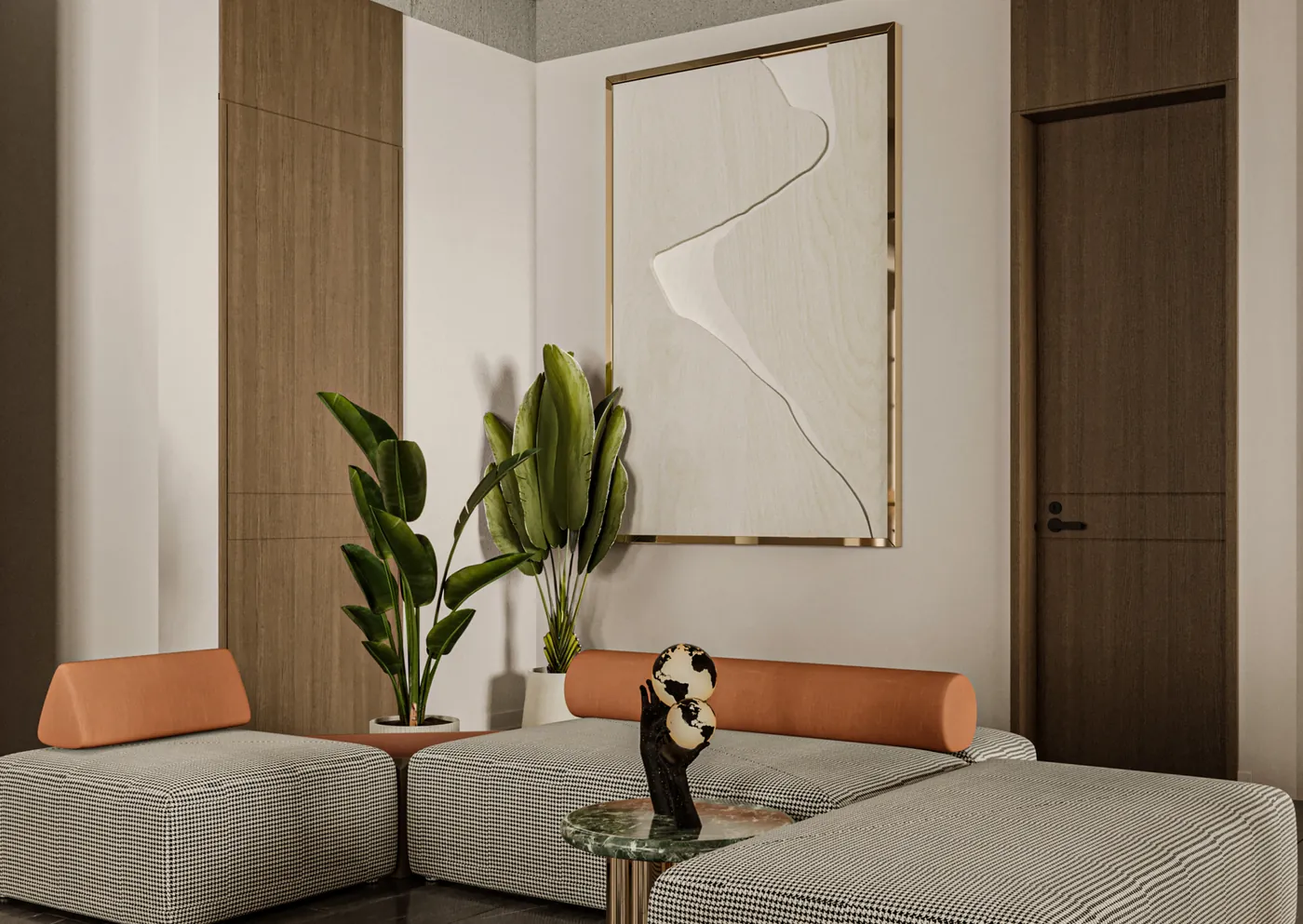 دراسة حالة تصميم داخلي سكني